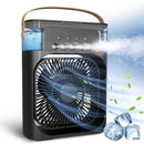 Refrigerador de Ar Portátil 3 em 1 com LED – Ventilador, Umidificador e Reservatório de Água