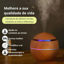 Umidificador e Difusor de Essências de Madeira