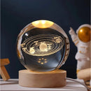 Luminária de Cristal “Planeta Galáxia” Decorativa