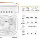 Refrigerador de Ar Portátil 3 em 1 com LED – Ventilador, Umidificador e Reservatório de Água