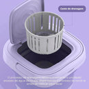 Mini Máquina de Lavar Roupa Portátil Dobrável 11 Litros (Centrífuga / Lavagem Semiautomática)