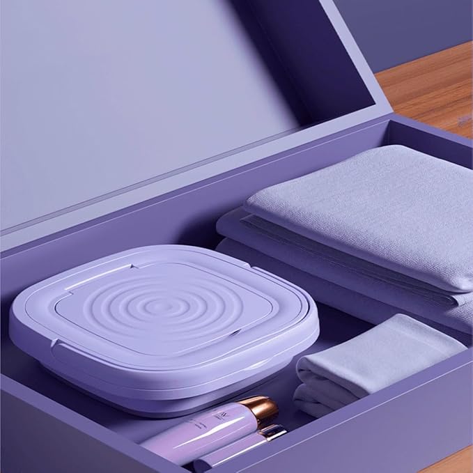 Mini Máquina de Lavar Roupa Portátil Dobrável 11 Litros (Centrífuga / Lavagem Semiautomática)