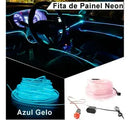 Fita LED RGB Automotiva com Controle — Iluminação Interna Multicolorida para Carros 12V