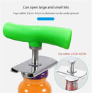 Abridor Manual de Tampas Garrafas Potes e Conserva, em Aço Inox