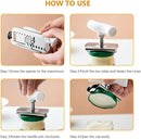 Abridor Manual de Tampas Garrafas Potes e Conserva, em Aço Inox