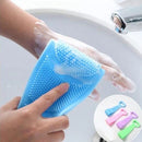 Esponja de banho / Escova de silicone esticável para o corpo e costas