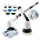 Esfregão Elétrico 9 em 1 Sem Fio — Escova de Limpeza Pesada Multiuso Recarregável Giratória