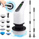Esfregão Elétrico 9 em 1 Sem Fio — Escova de Limpeza Pesada Multiuso Recarregável Giratória
