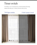 Cortinas Duplas Tuya Smart Zigbee Roman Rod Track Automatico