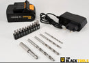 Kit 169 Peças BLACK TOOLS TB-12E – Furadeira 12 V + Maleta Organizada
