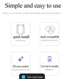 Cortinas Duplas Tuya Smart Zigbee Roman Rod Track Automatico